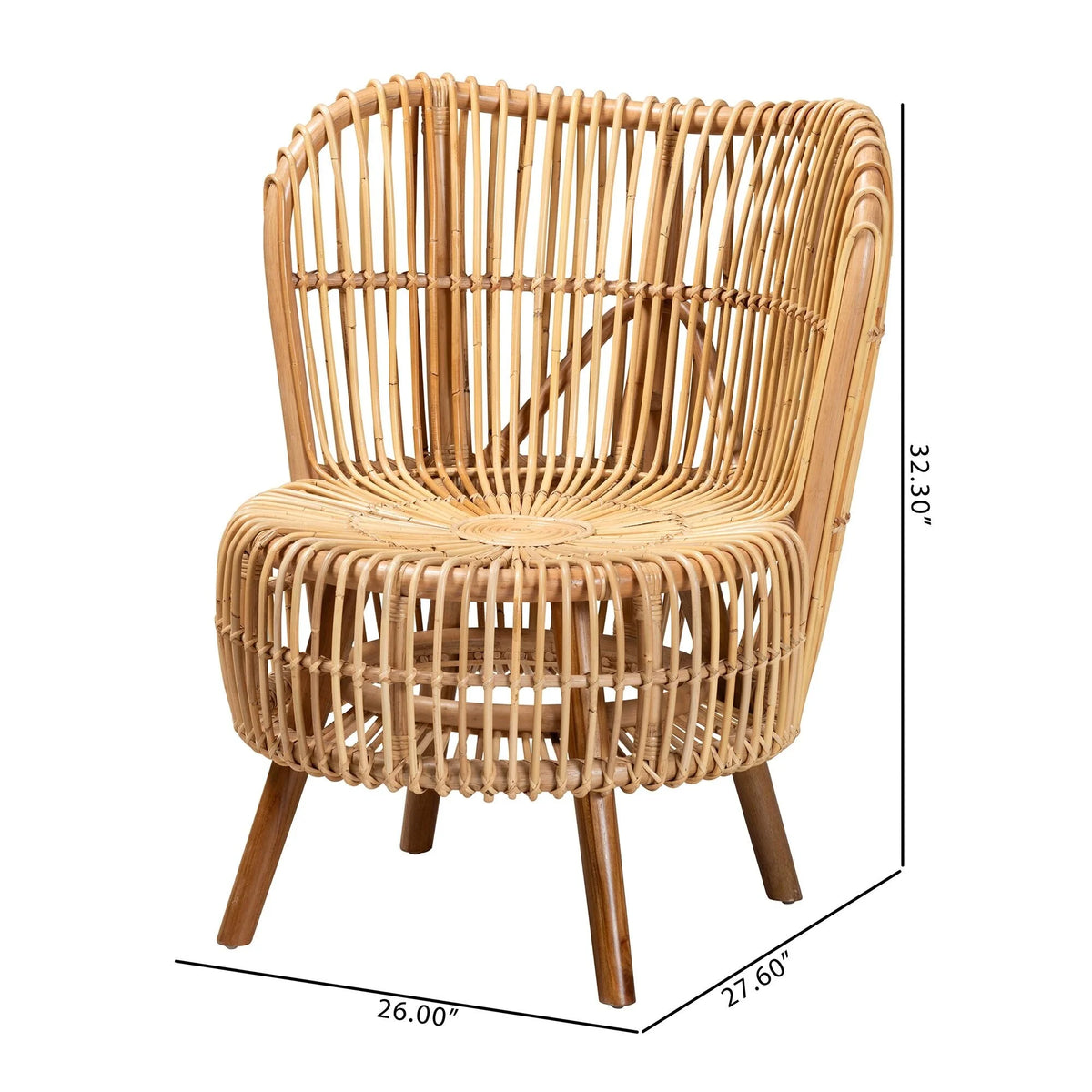 Natural Rattan Lounge Chair B568071