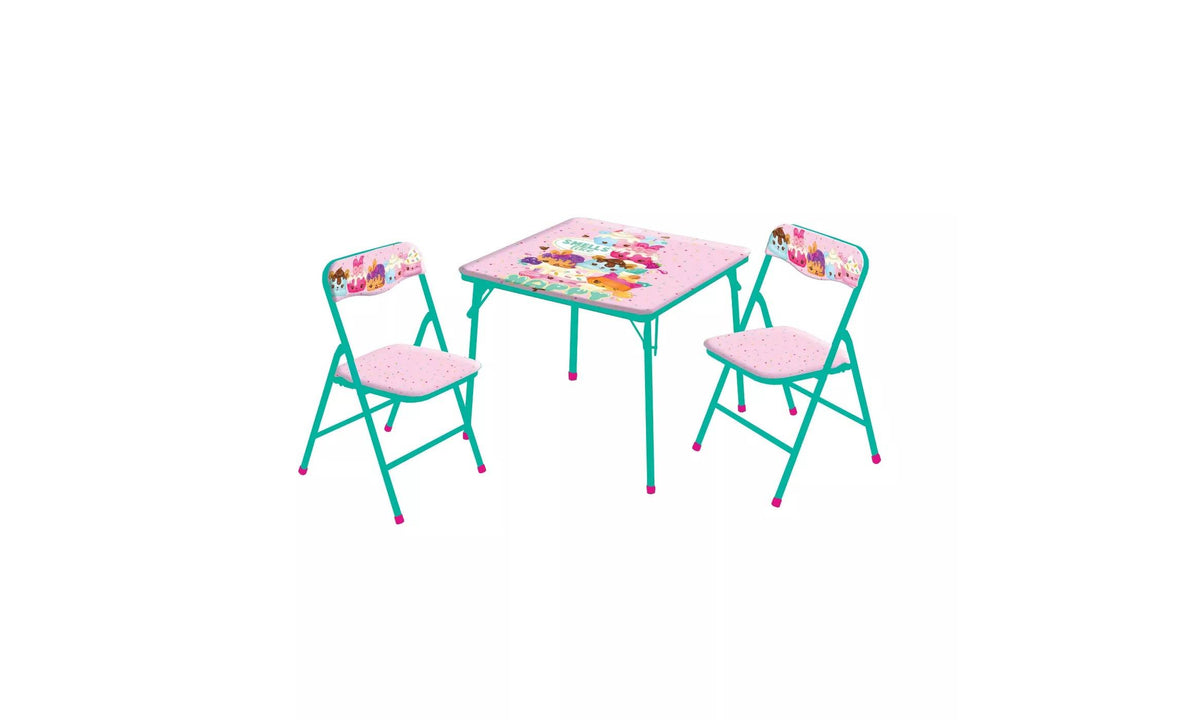 3-Pc. Table and Chair Set Metal X654