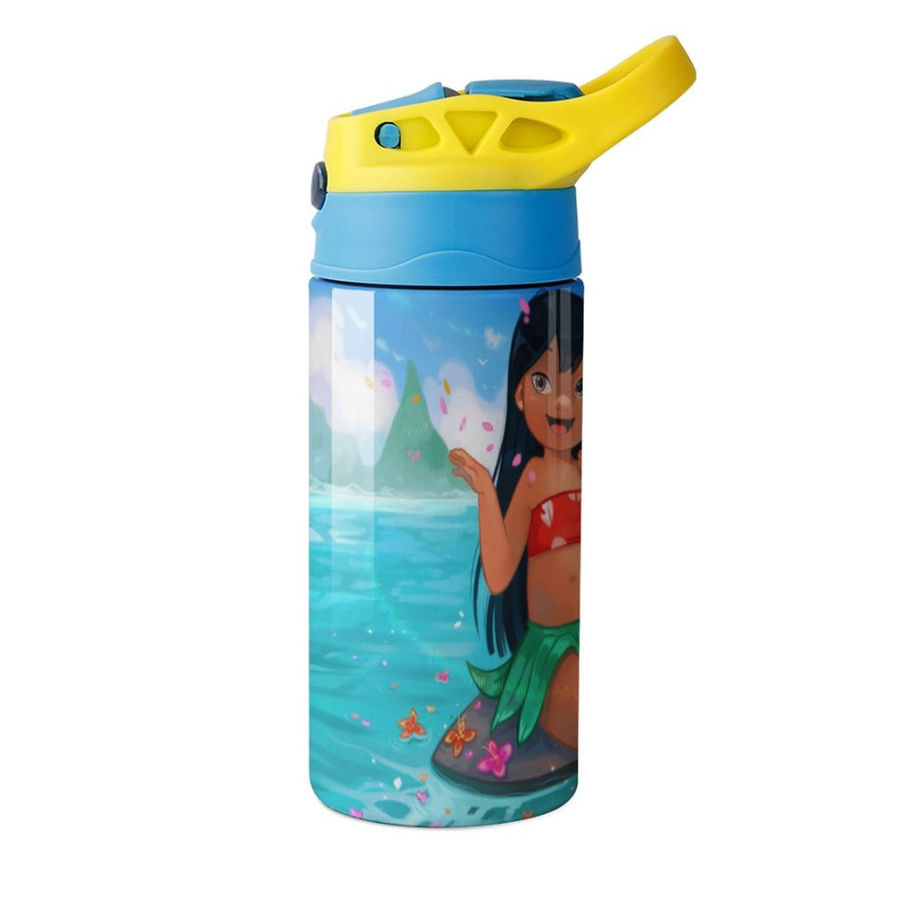 Stainless Steel Vacuum Insulated Water Bottle With Straw A581
