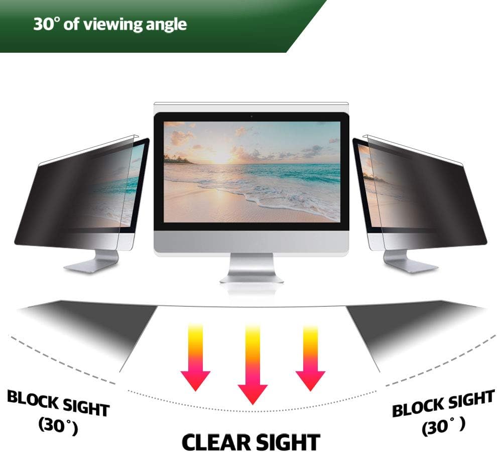 17” Removable Acrylic Privacy Screen for Monitor, Pack of 2 K3691