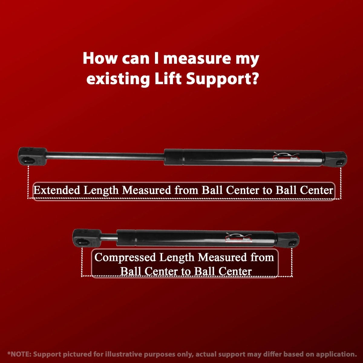 Trunk Lift Supports Gas Shock L83582