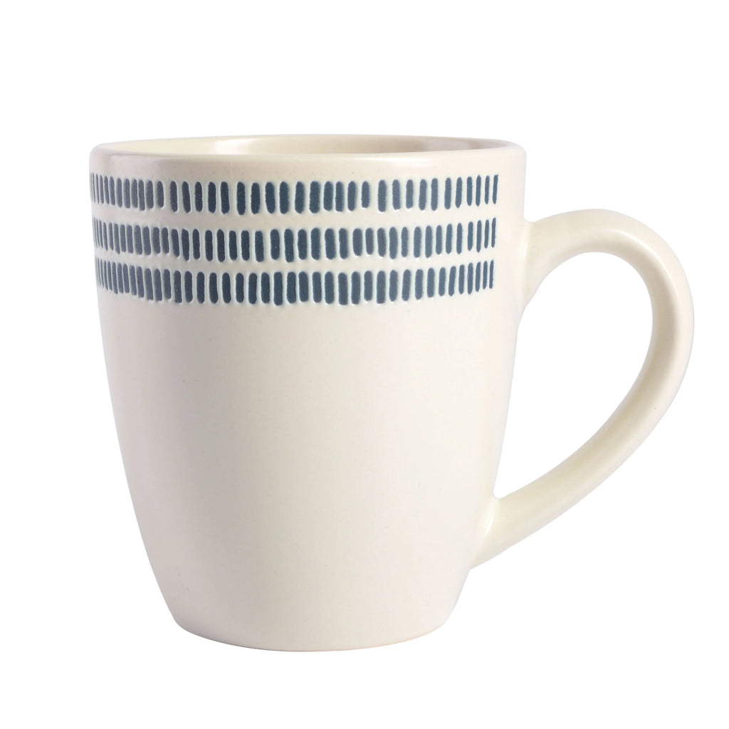 16-Piece White Stoneware Dinnerware Set Q8914