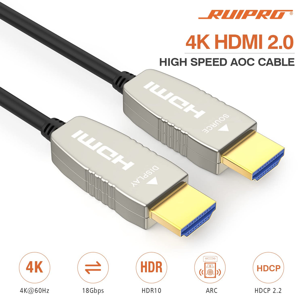 80 feet 4K60Hz Fiber HDMI Cable N773