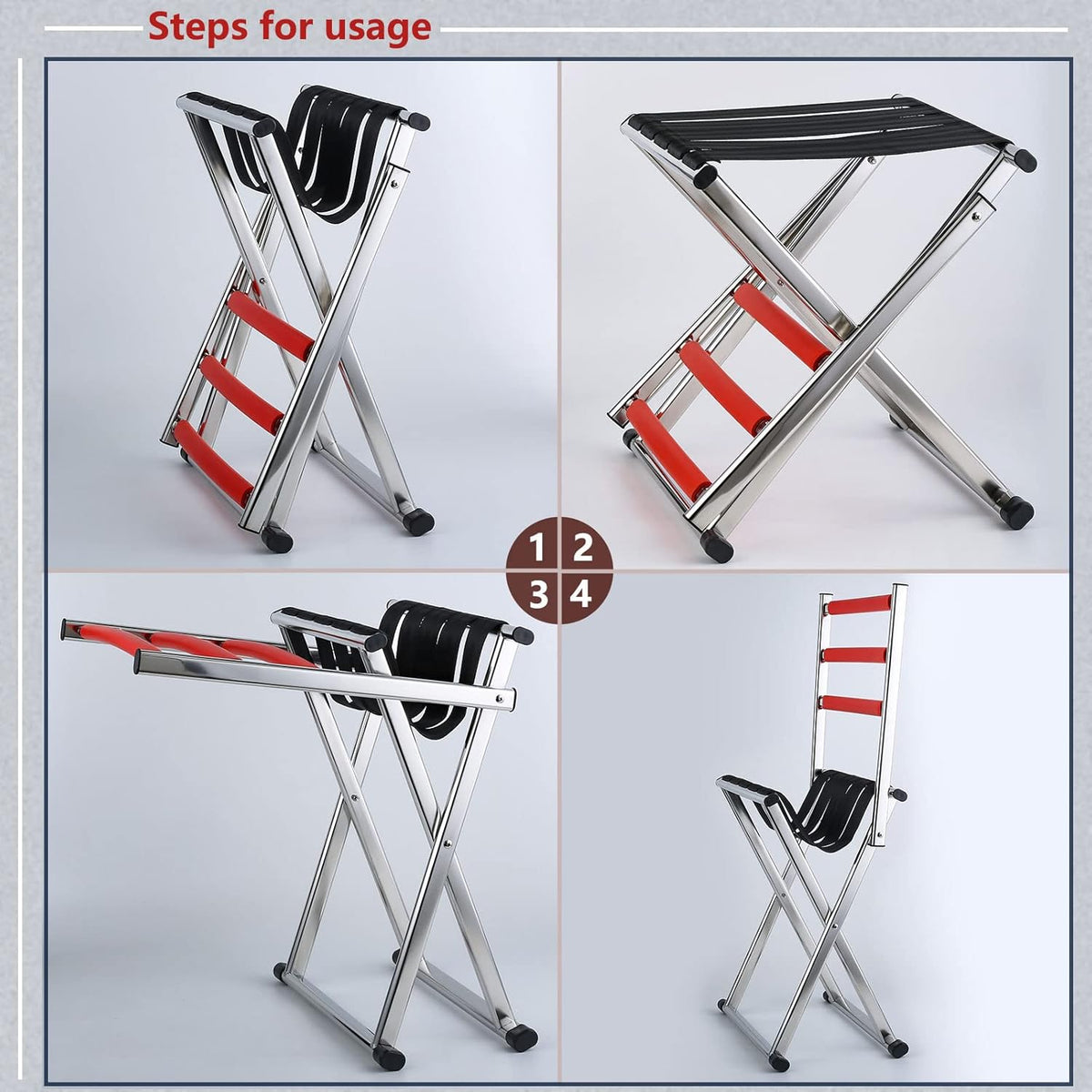Portable Camping Fishing Chair with Light Weight Compact Size (Medium) N85322
