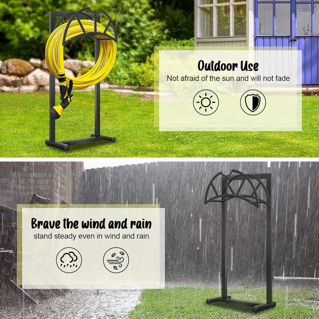 Freestanding Heavy Duty Black Hose Holder N242524
