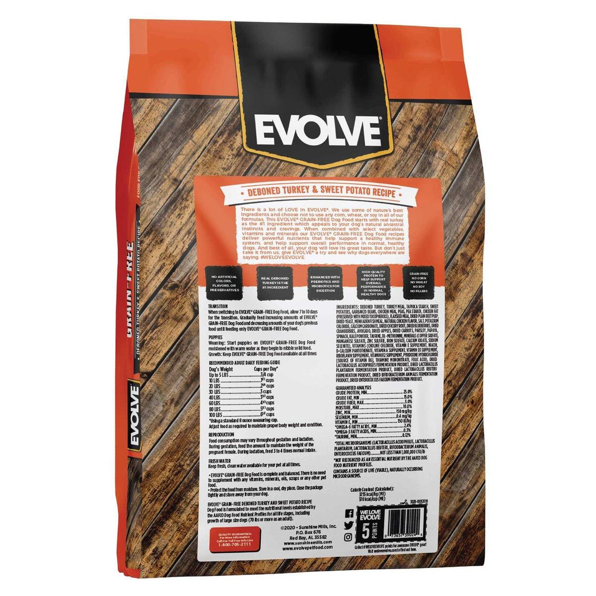 Grain Free Turkey and Sweet Potato Dog Food J6698
