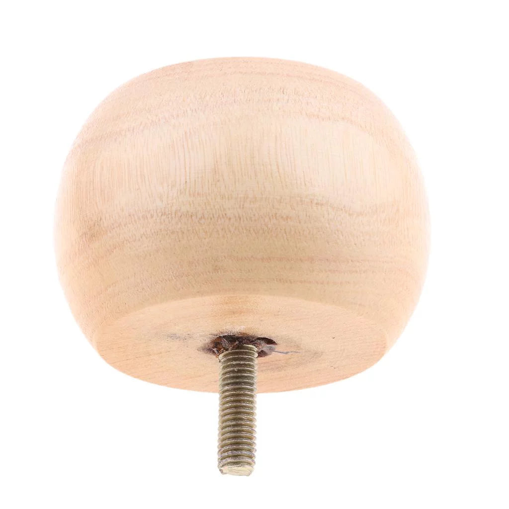 Solid Wood Round Furniture Legs 8 Packs T296857