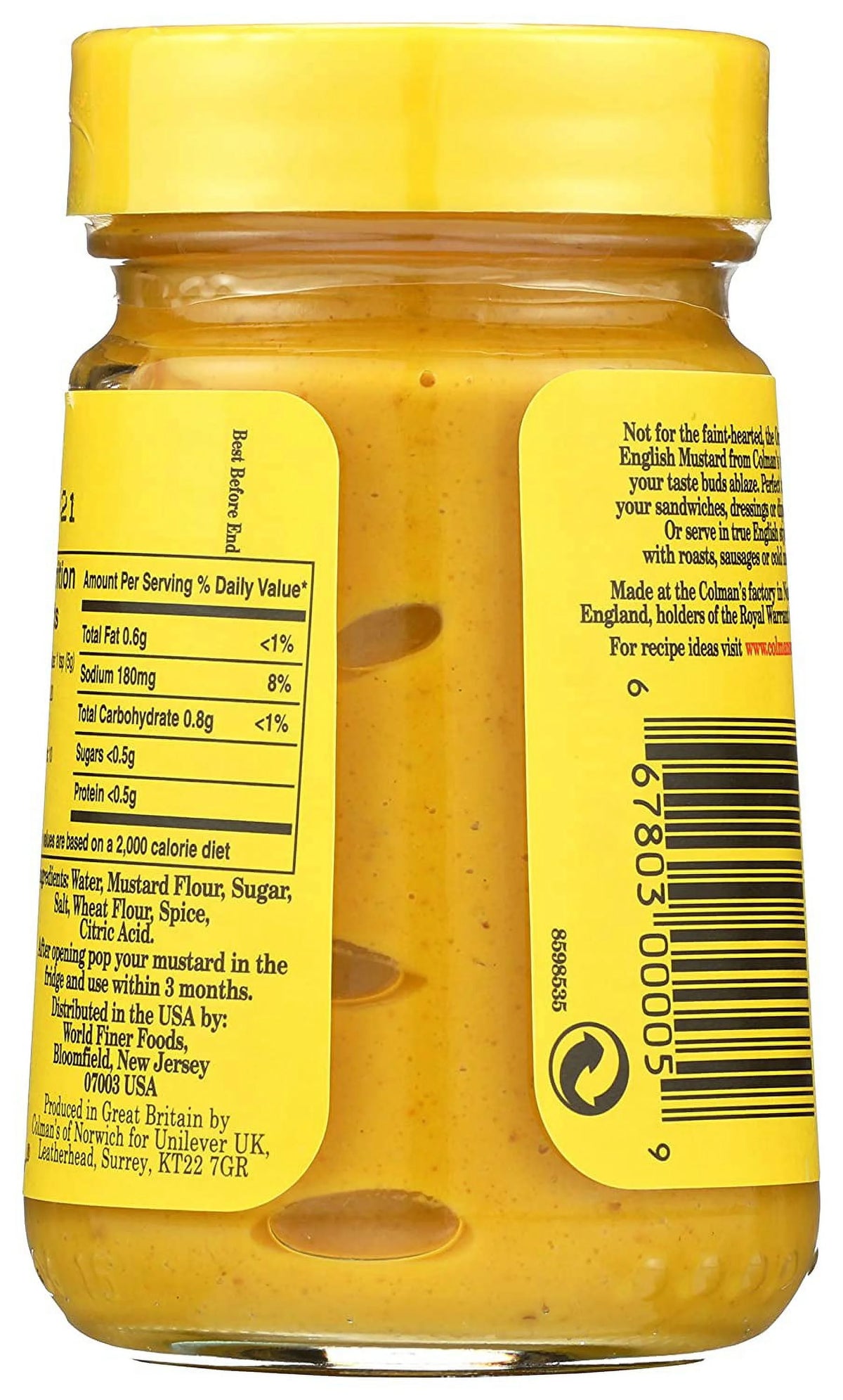 Mustard, 3.5-Ounce Glass Jar, Pack of 8 A115870