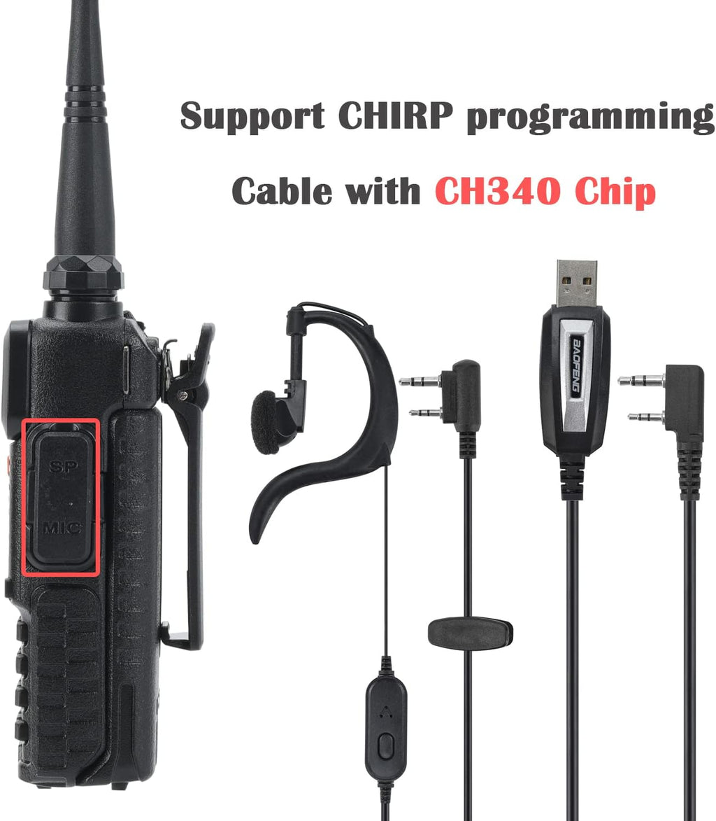 2 Pcs Dual Band Amateur Radio VHF/UHF Walkie Talkie D59969