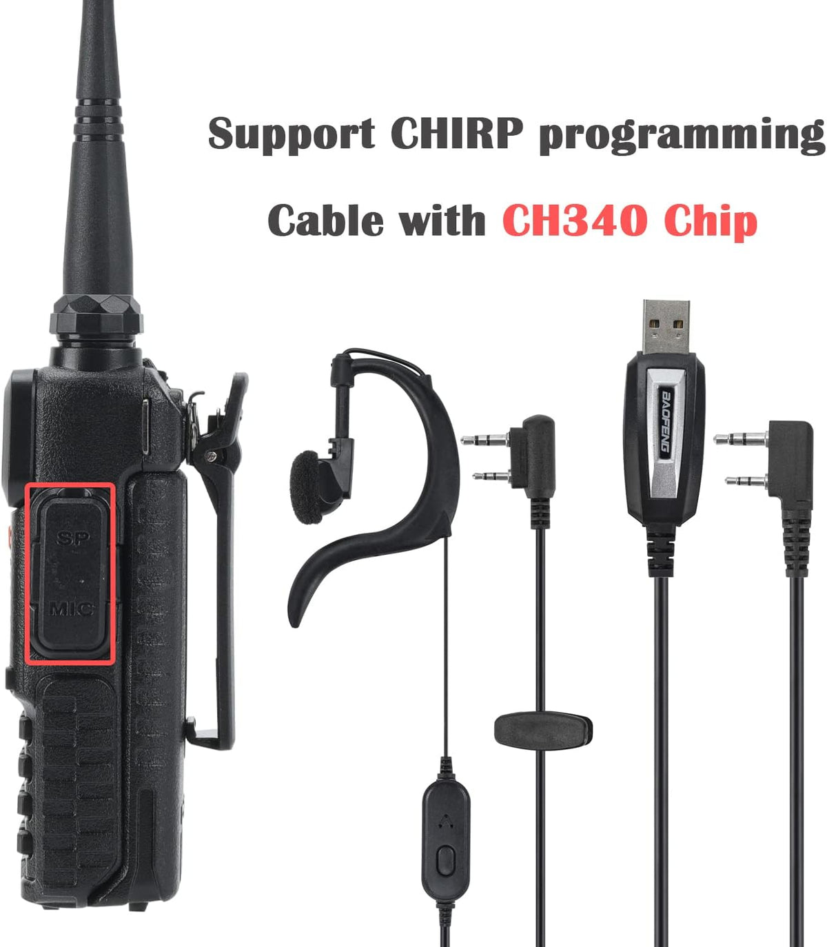 2 Pcs Dual Band Amateur Radio VHF/UHF Walkie Talkie D59969