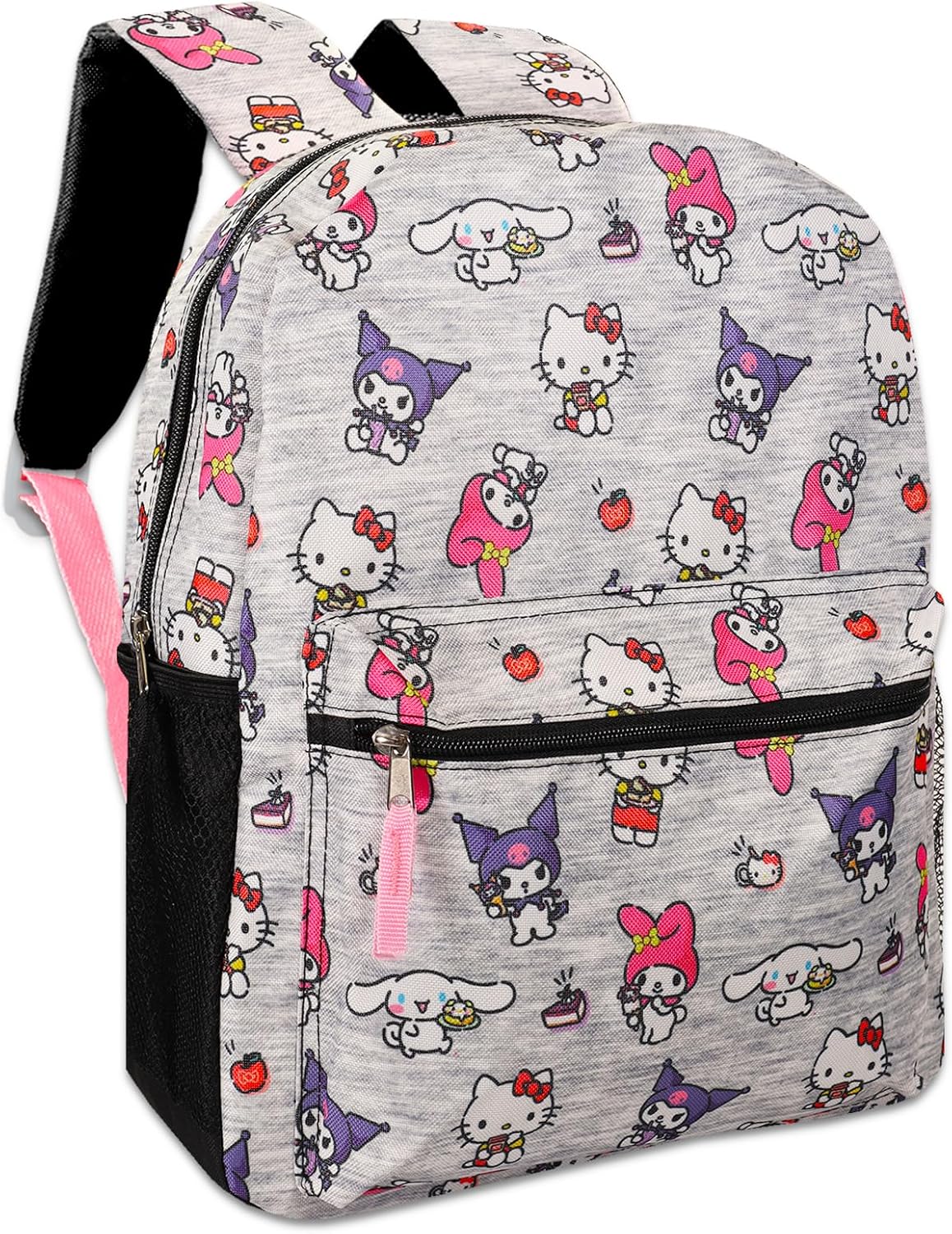 16" Hello Kitty Backpack with Front Pocket and Stickers V40296