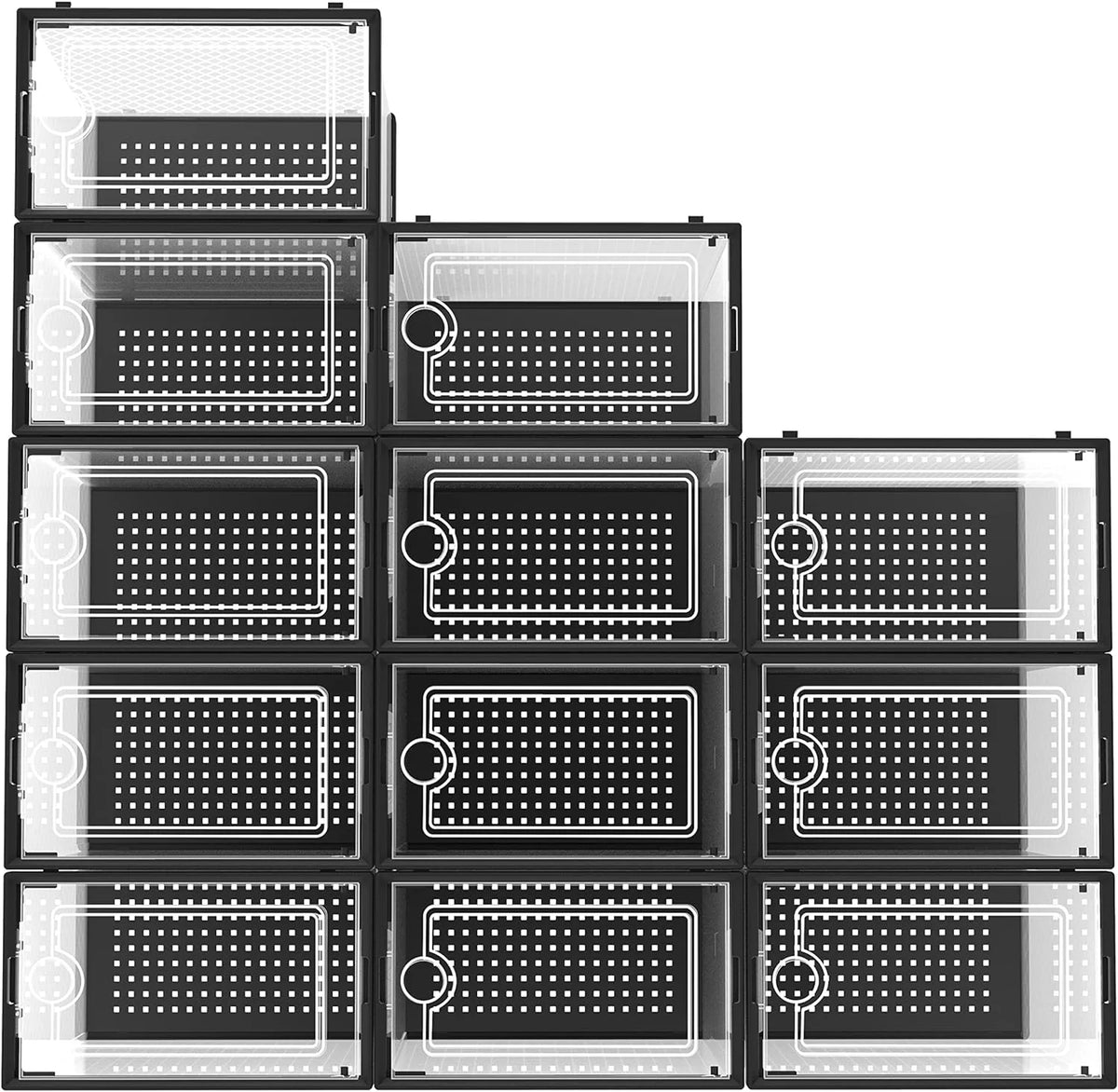 14'' x 14'' 12 Cube Storage Organizer with Doors B7931