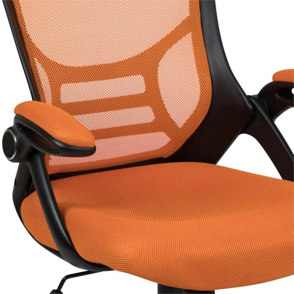 Orange Ergonomic Mesh Office Swivel Chair C9386