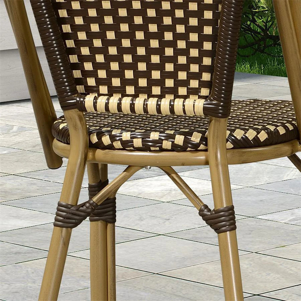 Set of 2 Wicker Dining Chairs B83006
