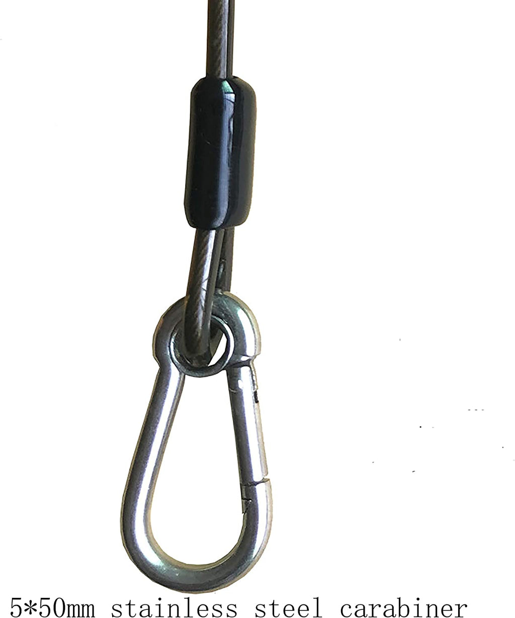 Retractable Coiled Tool Lanyard with Carabiner -2Pcs G4316