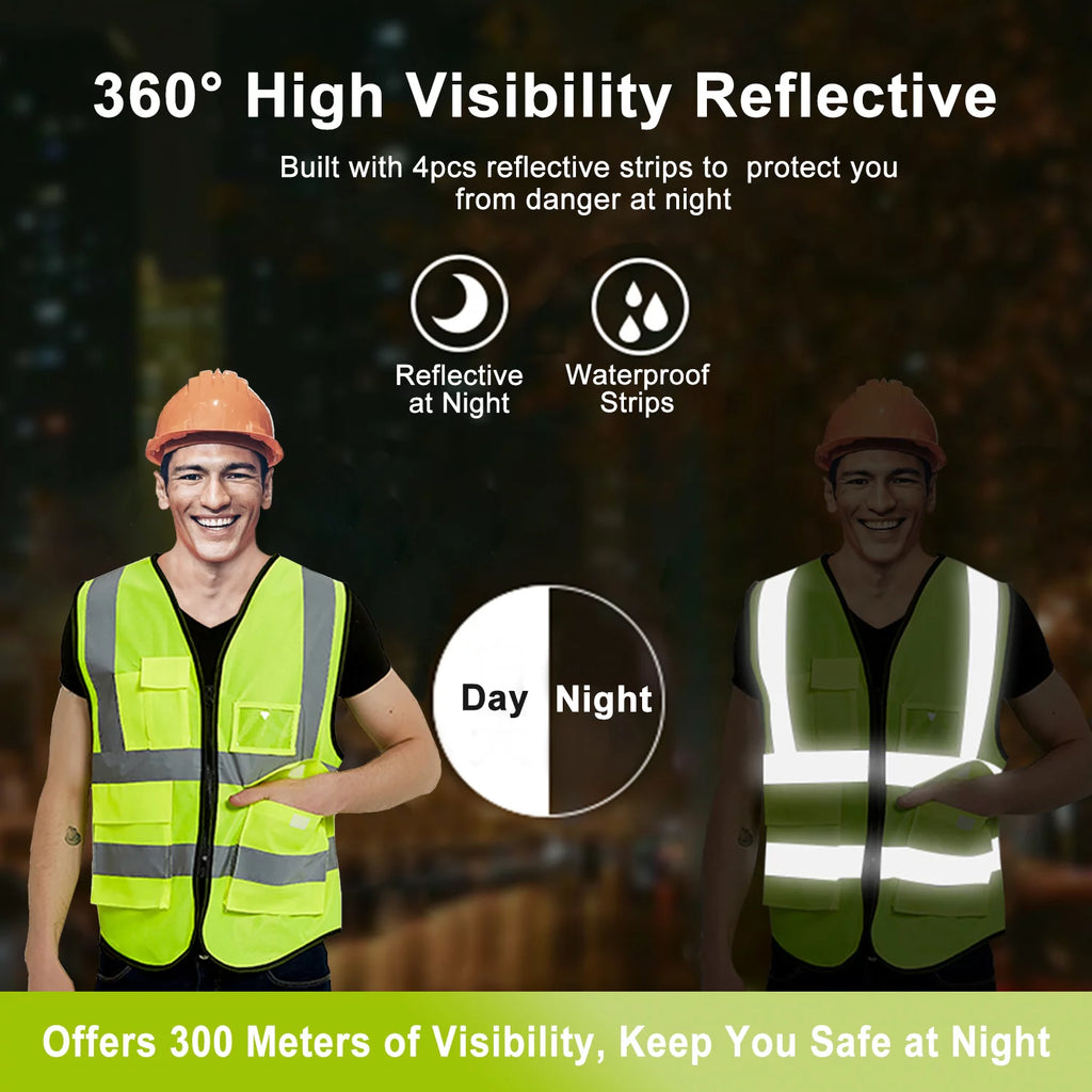 Reflective Vest with 6pcs Ice Packs D3001