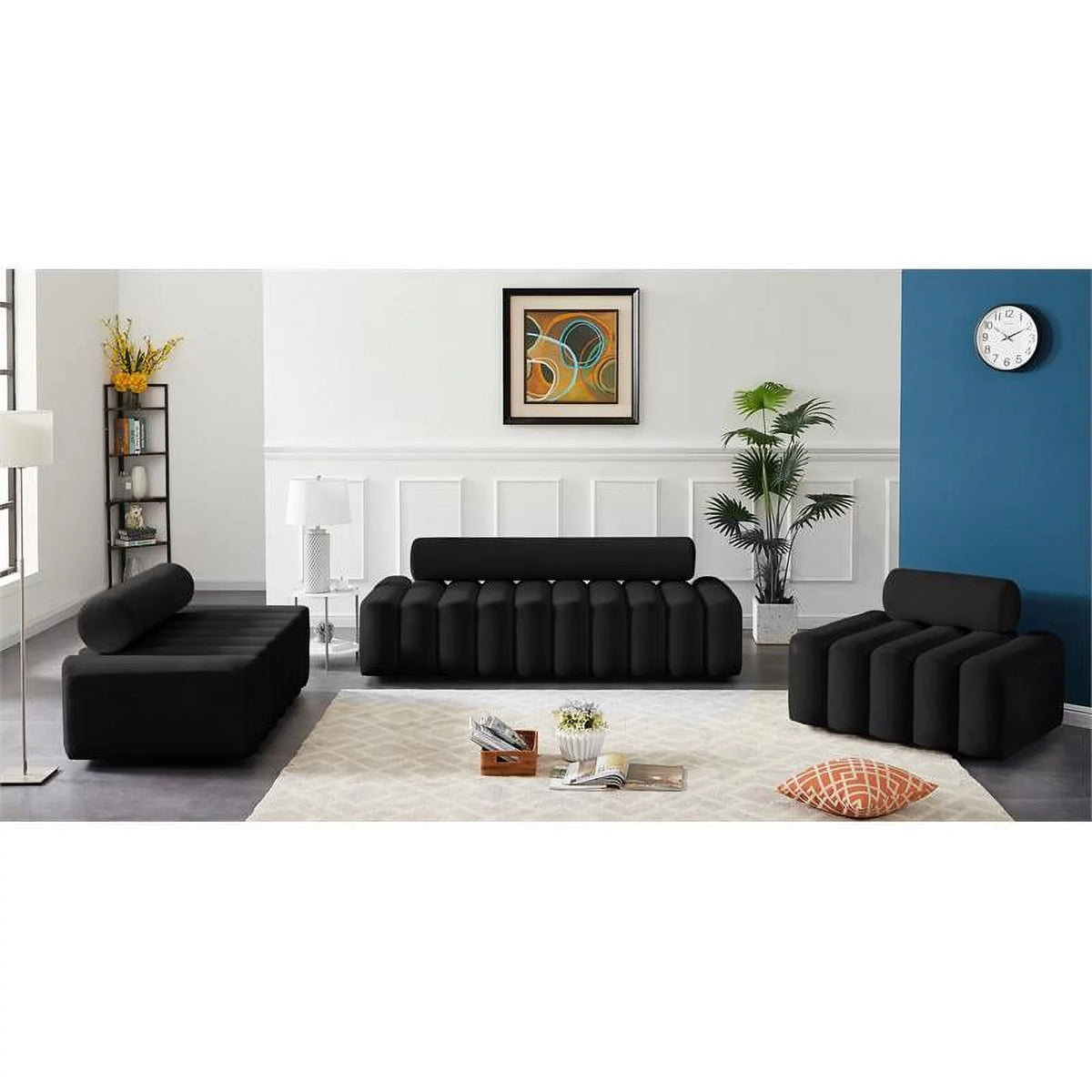 Black Velvet Chair A305