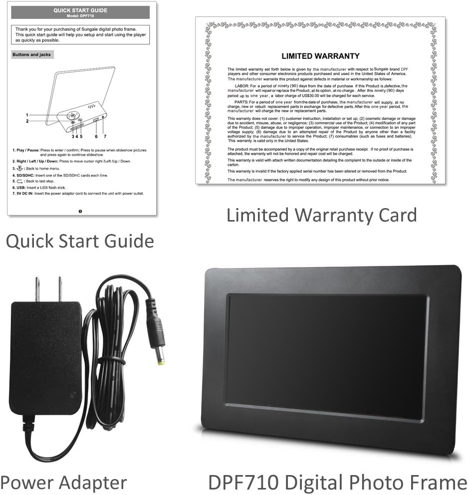 14-Inch Digital Photo Frame (Black) X2014