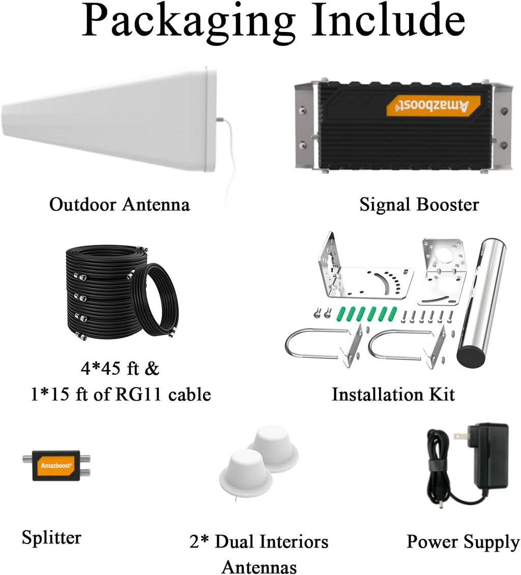 Cell Phone Booster with Interior Dome Antennas J455
