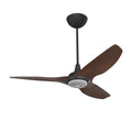 52 Ceiling Fan with Cocoa Aluminum Blades and Black Finish T969