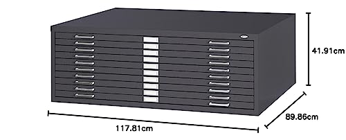 White Flat File Closed Base U85128