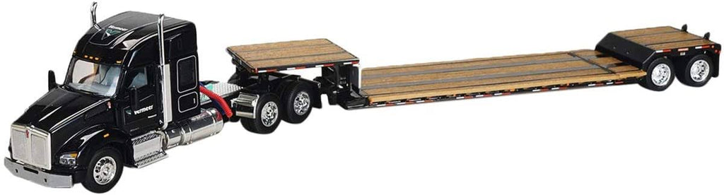 1:64 Diecast Model Tractor Truck with Lowboy Trailer N54123