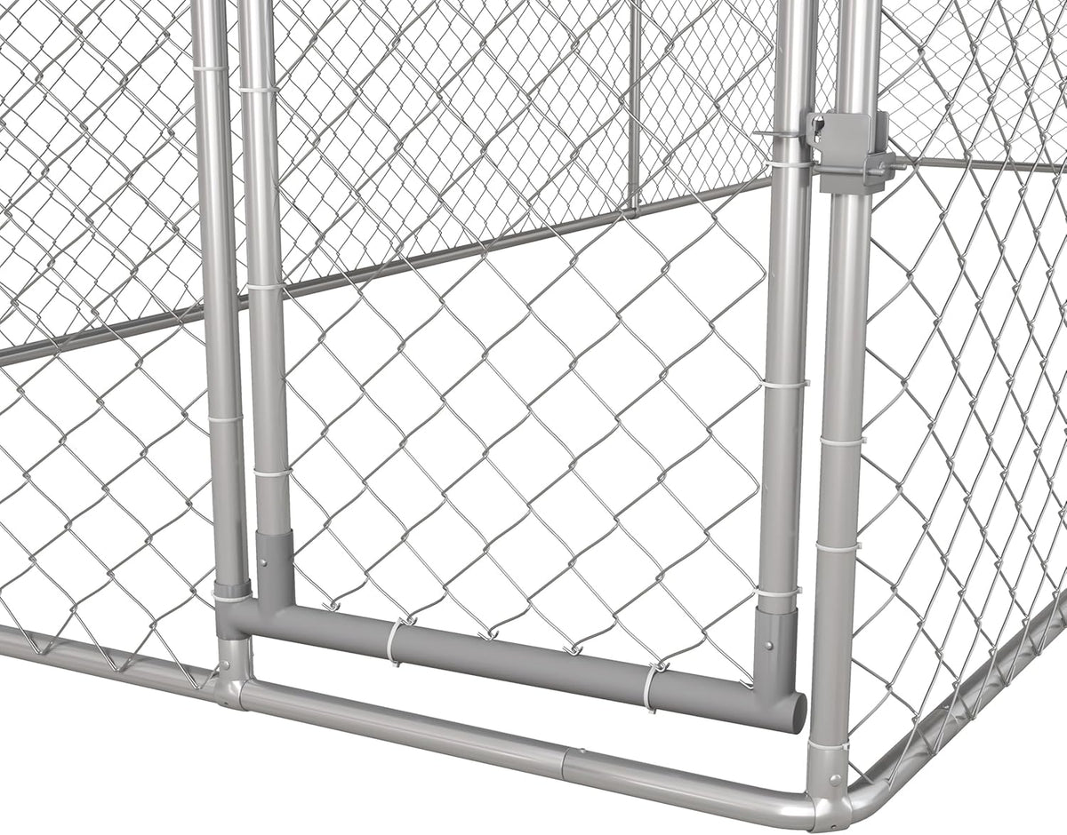 Large Heavy Duty Dog Kennel with Waterproof Cover, 19.7' x 7.5' x 4.9' C8184