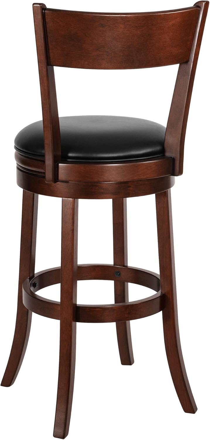 24 Inch Cappuccino Swivel Barstool V175