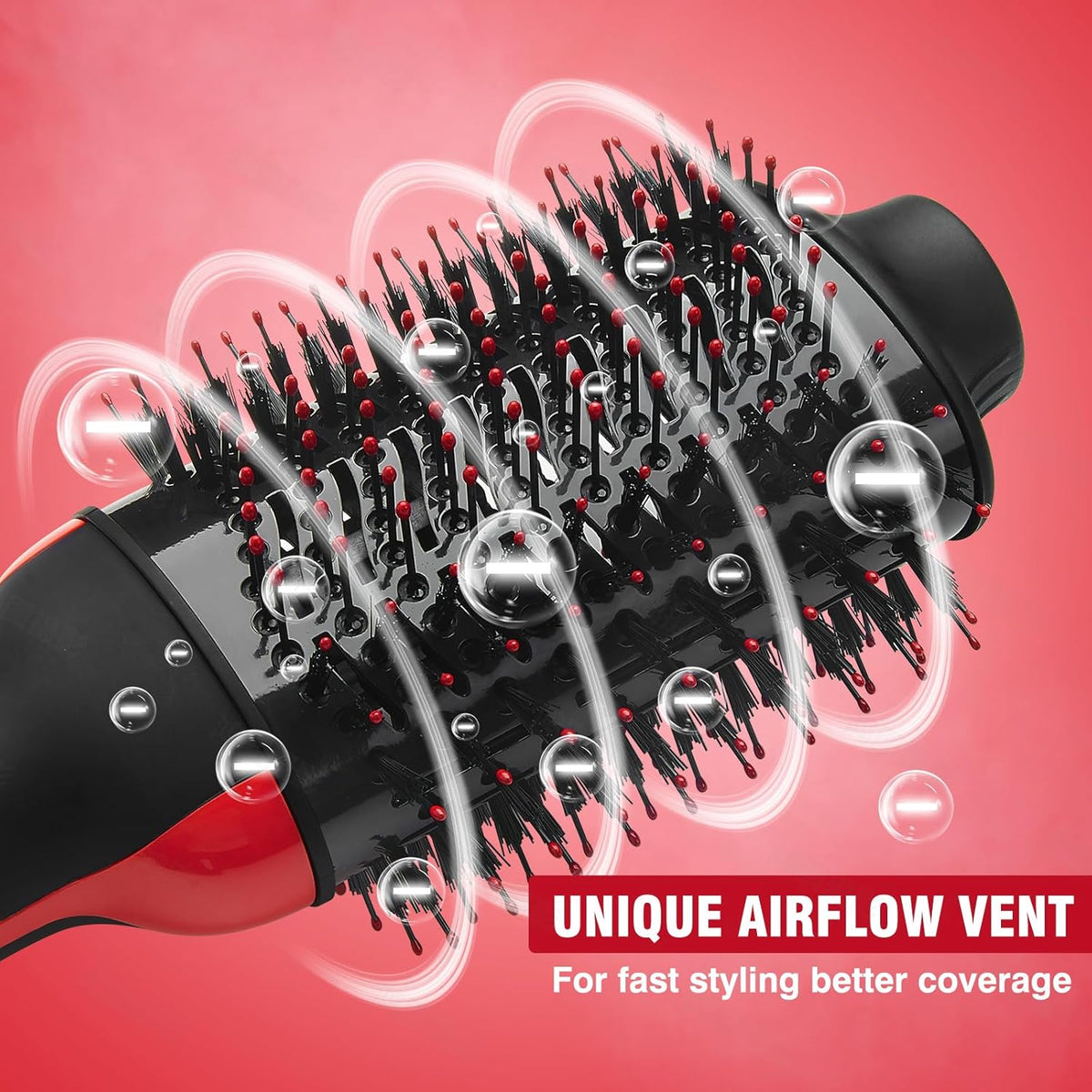Hot Air Brush Blow Dryer Styling Tool with Ceramic Oval Barrel M32869