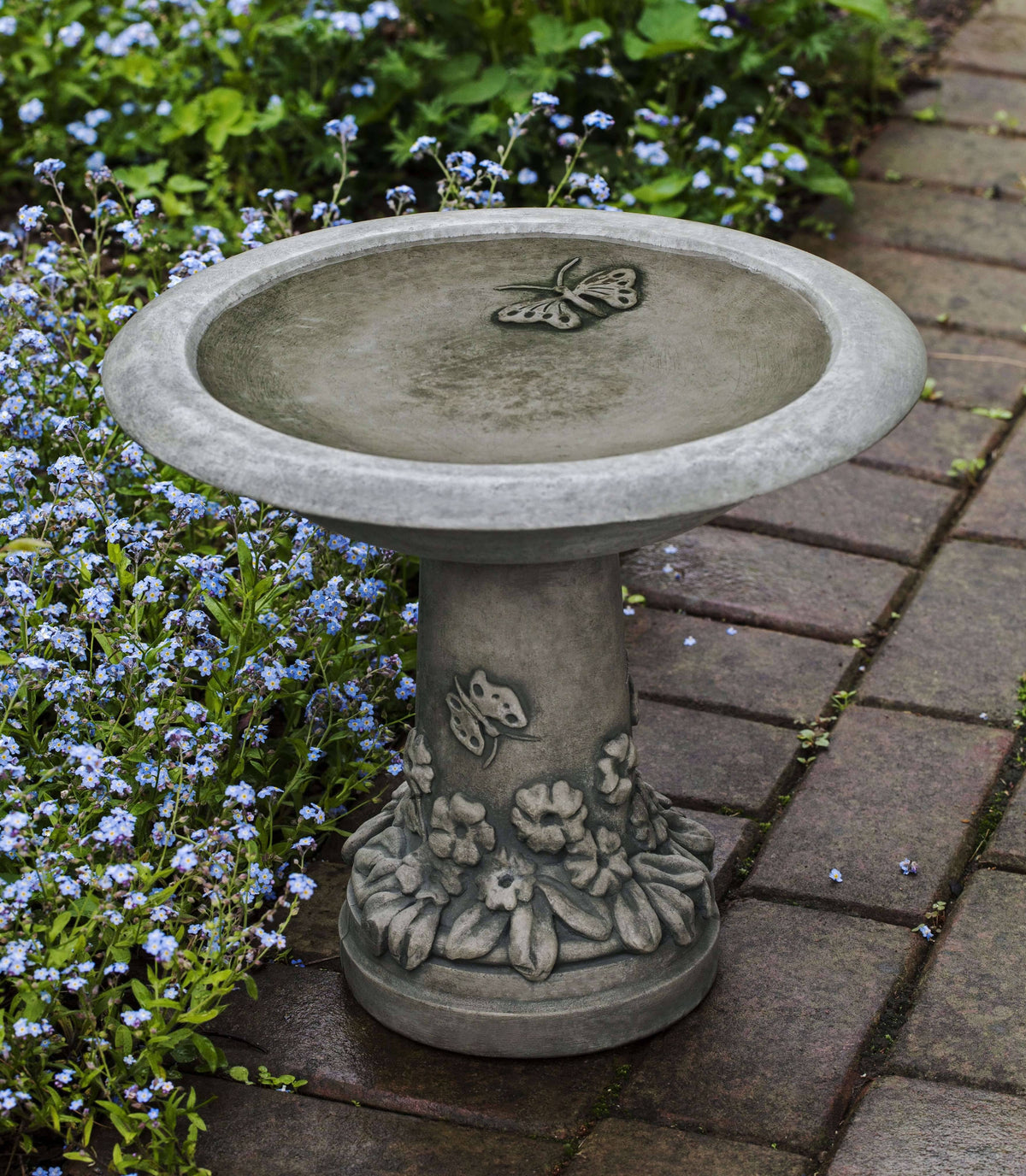 Aged Limestone Birdbath U312727