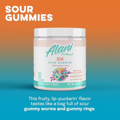 SOUR PEACH RING BCAA Supplement Powder 30 Servings Q883716