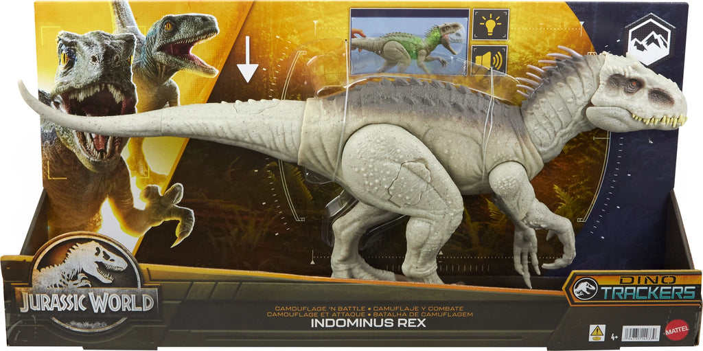 Camouflage Indominus Rex Dinosaur Action Figure with Lights, Sound & Motion Y82676