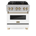 30 Inch Dual Fuel Range with White Matte Door I20461