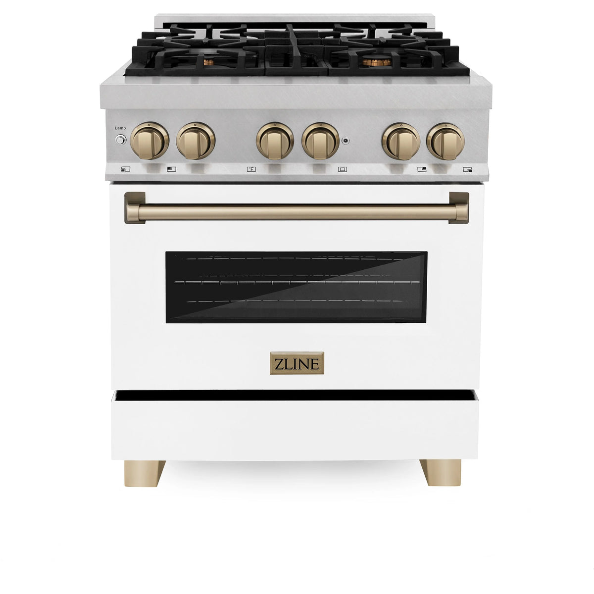 30 Inch Dual Fuel Range with White Matte Door I20461