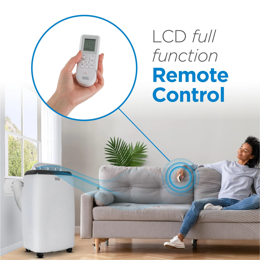 6000 BTU Portable Air Conditioner with Remote Control, White L28930