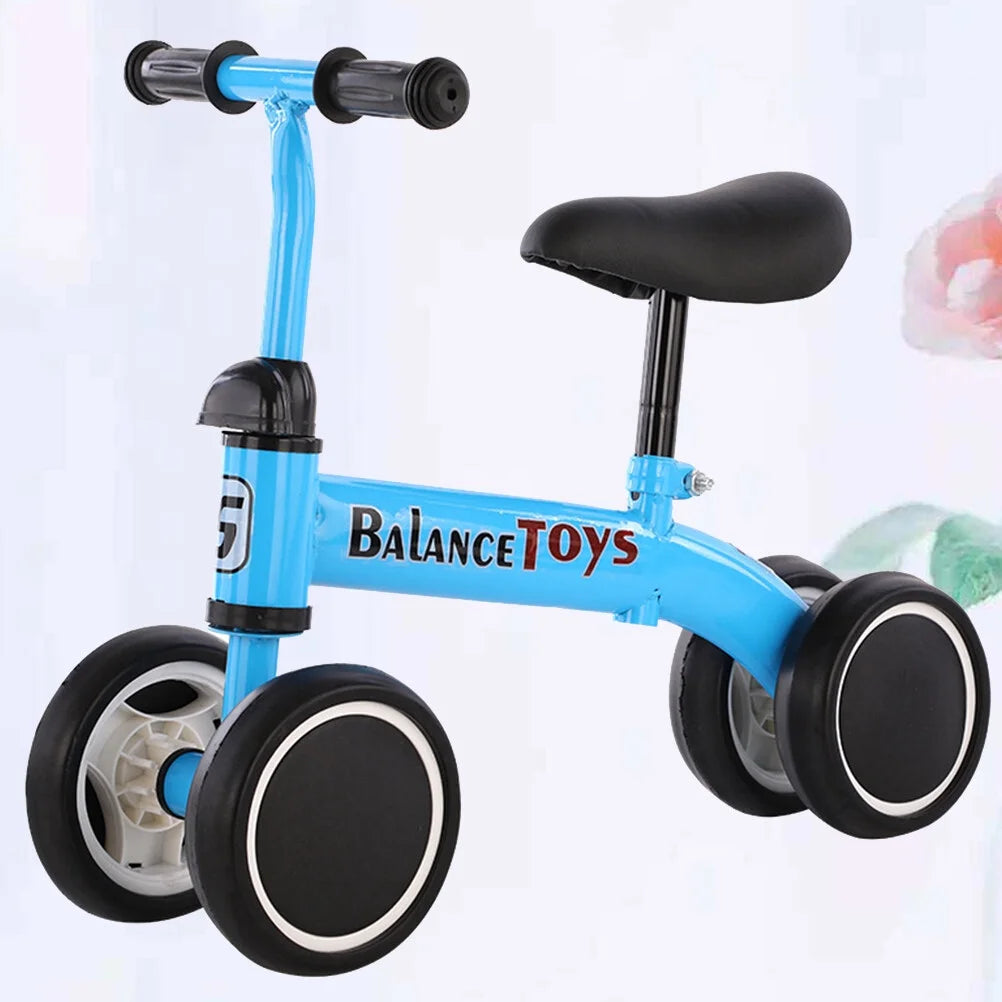 4 Wheels Blue Balance Bike D608