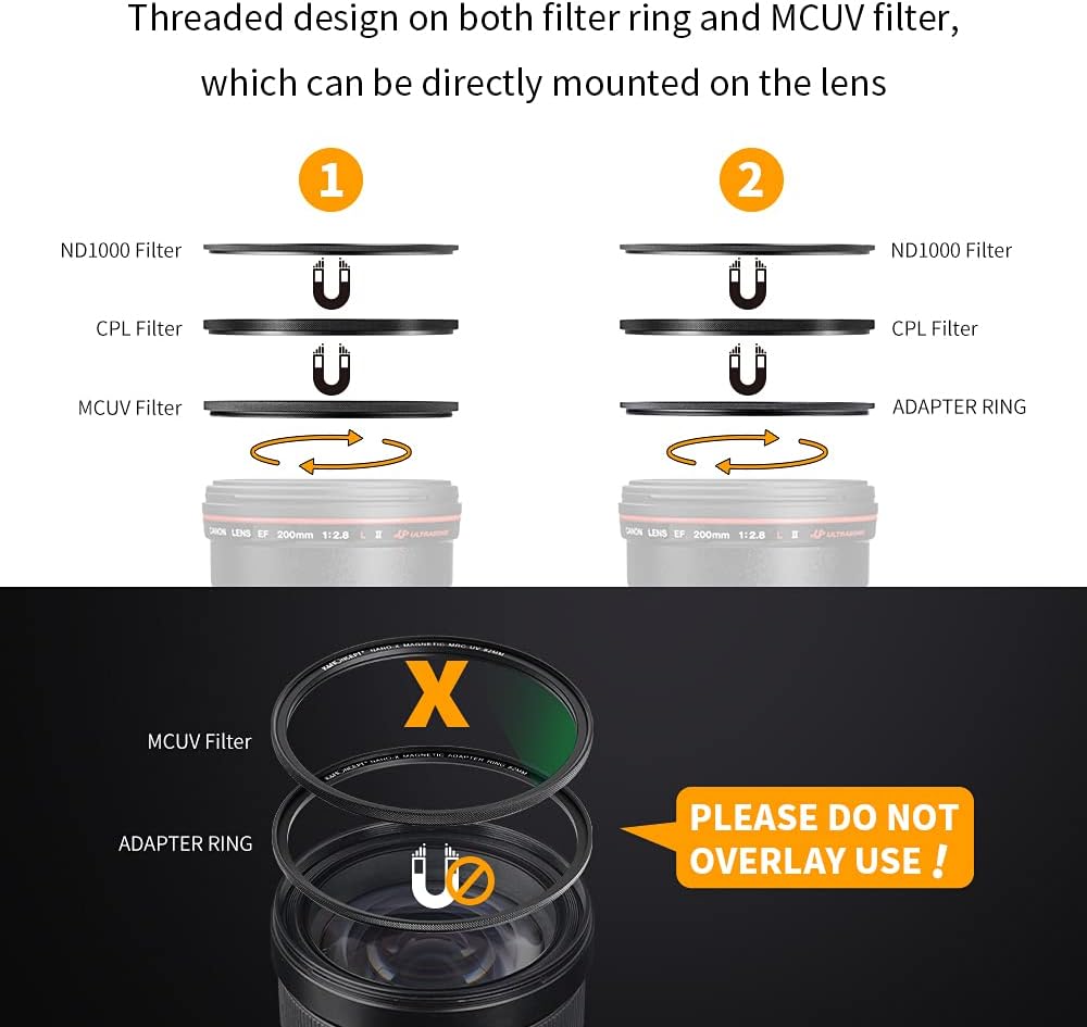 67mm Magnetic Lens Filter Kit with MCUV CPL ND1000 B198183