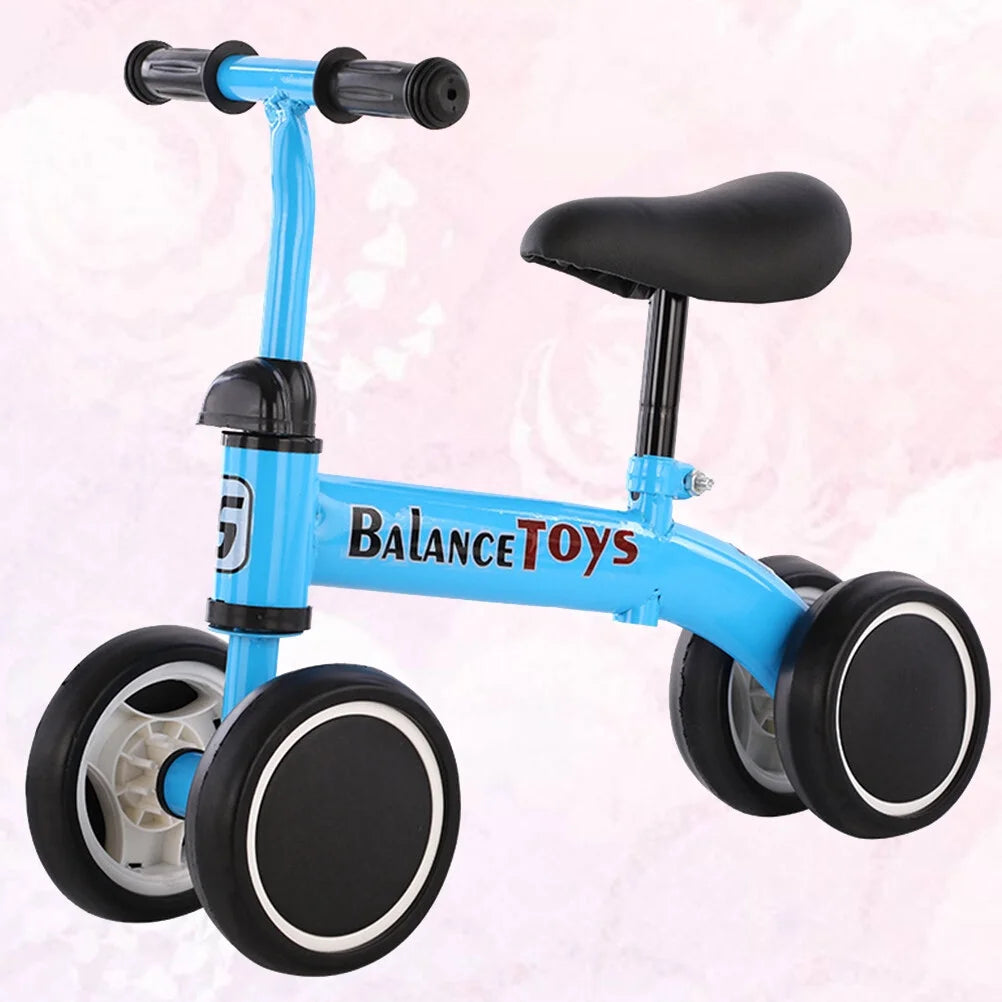 4 Wheels Blue Balance Bike D608