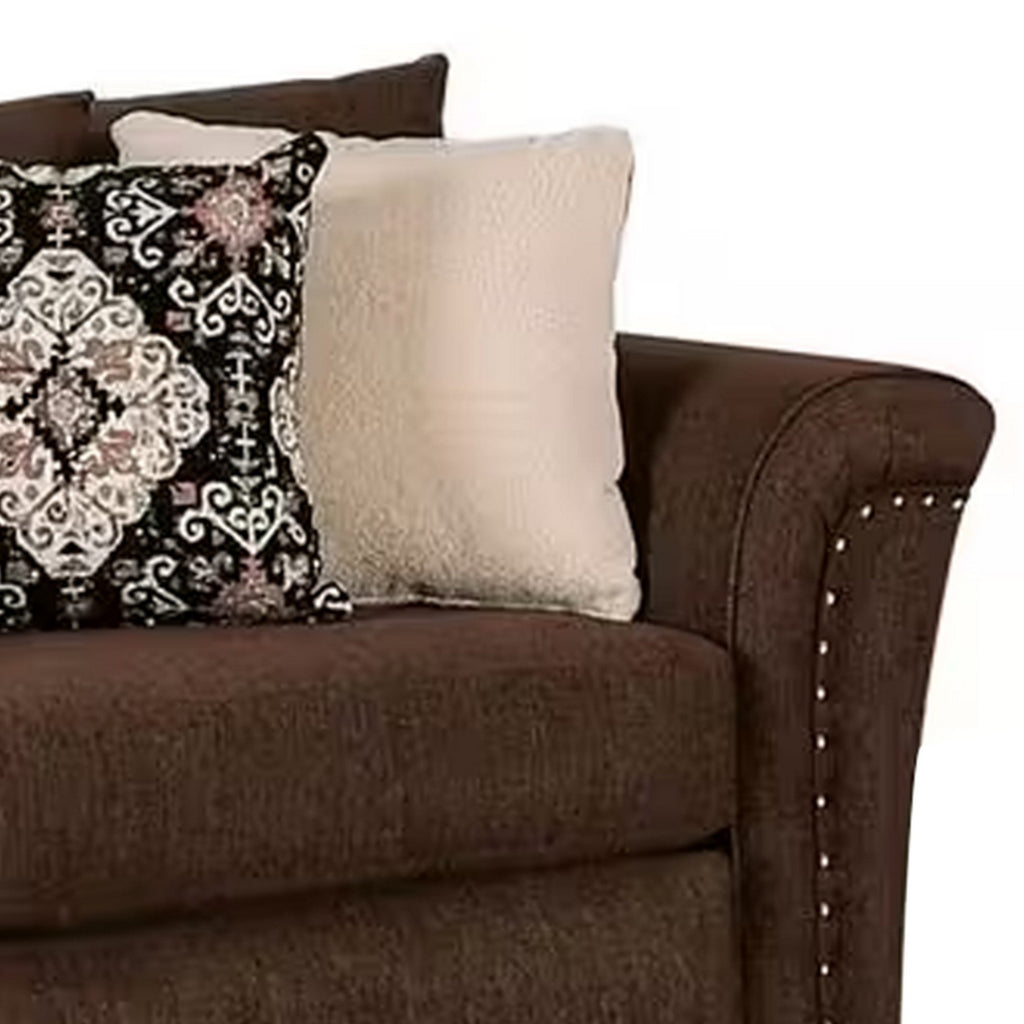 Brown Linen Modern Sofa Z20106