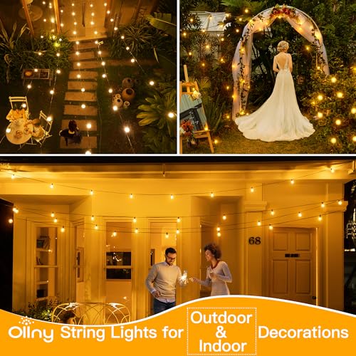 30FT 30Bulbs RGBW Color Changing Waterproof G40 String Lights B7515
