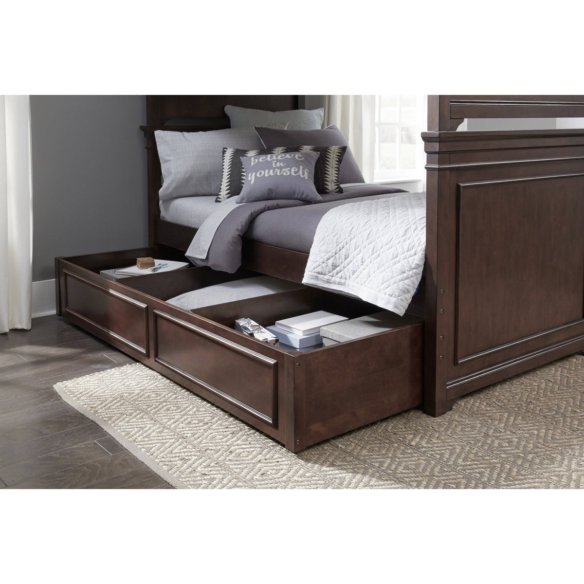 Warm Cherry Kids Trundle/Storage Drawer Y840