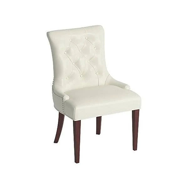 Cream Leather Chair G266