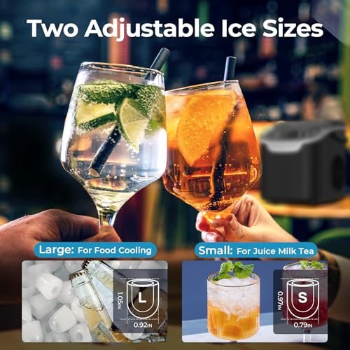 Nugget Ice Maker Countertop 44LB/Day Self-Cleaning Portable Ice Machine U3940