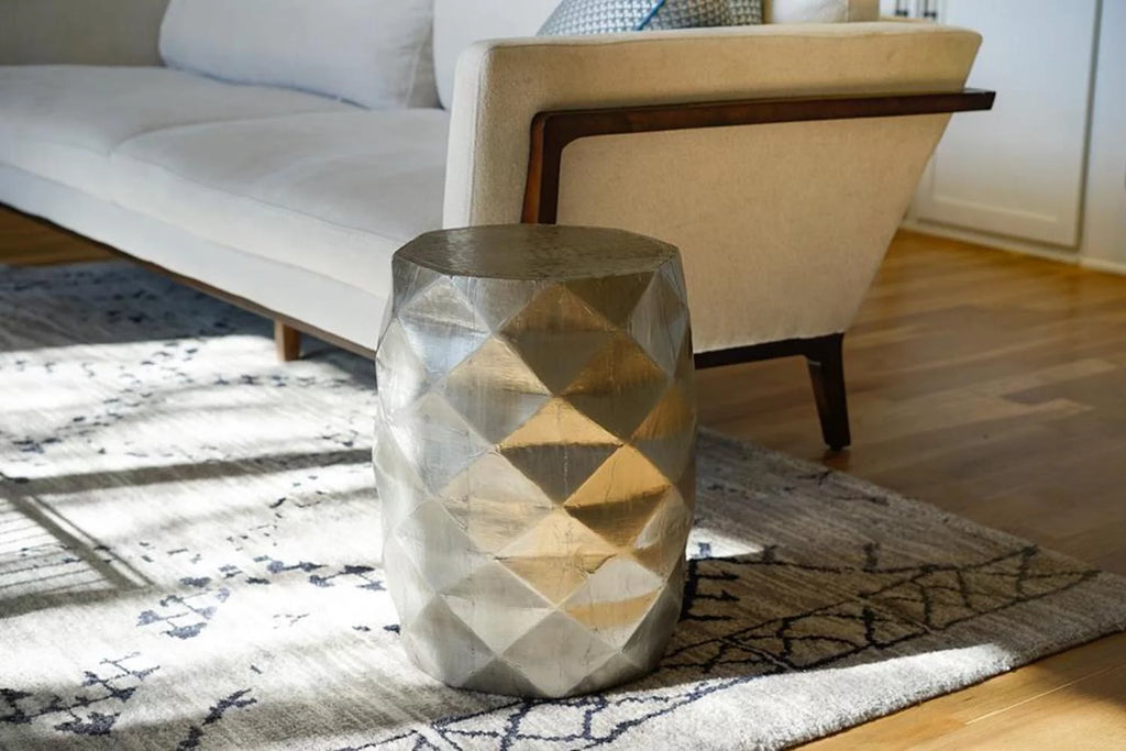 Modern Geometric Metal End Table C5953