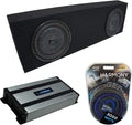 Dual 10 Black Sub Box Enclosure & Amp X41837