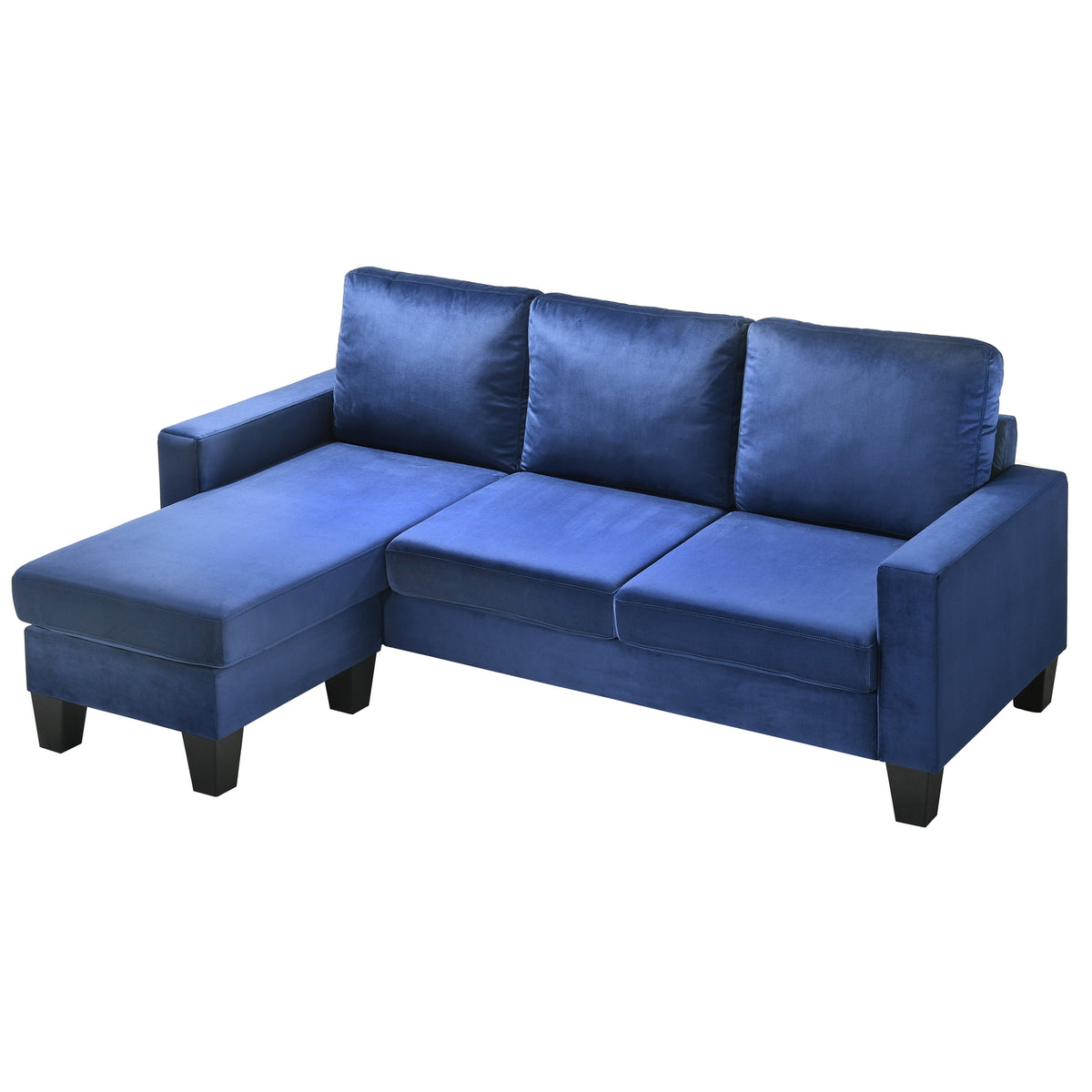 Navy Blue Sofa Chaise U757137