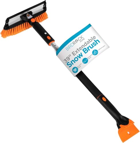 Extendable Snow Brush with Detachable Ice Scraper S7601