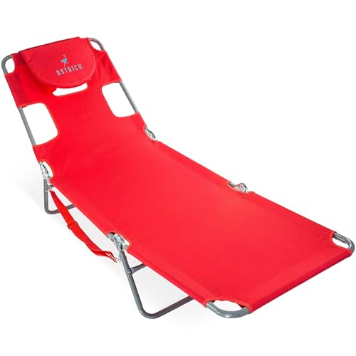 Blue Folding Reclining Outdoor Chaise Lounger T941