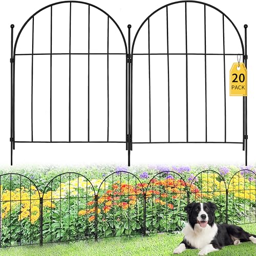 10 Pack Metal No Dig Garden Fence 11FT x 17inch Z514