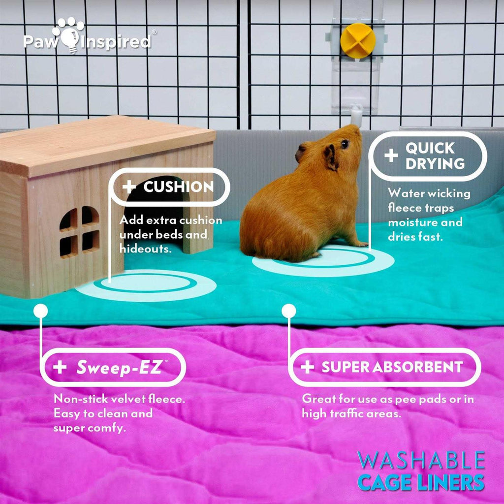 Washable Fleece Guinea Pig Cage Liners & Bedding N11300